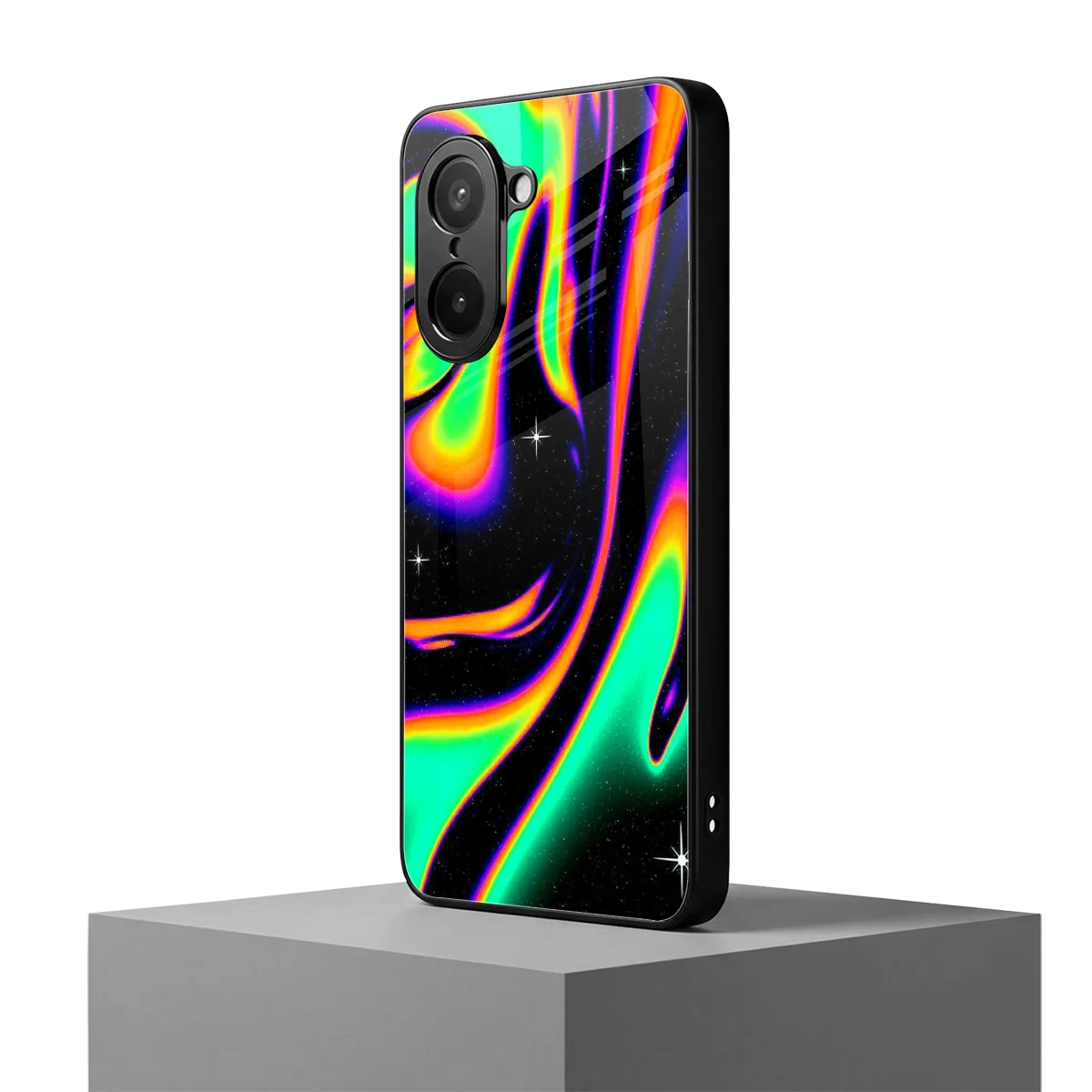 Cosmic Mirage oneplus nord ce5 5g mobile cover | shockproof glass phone case
