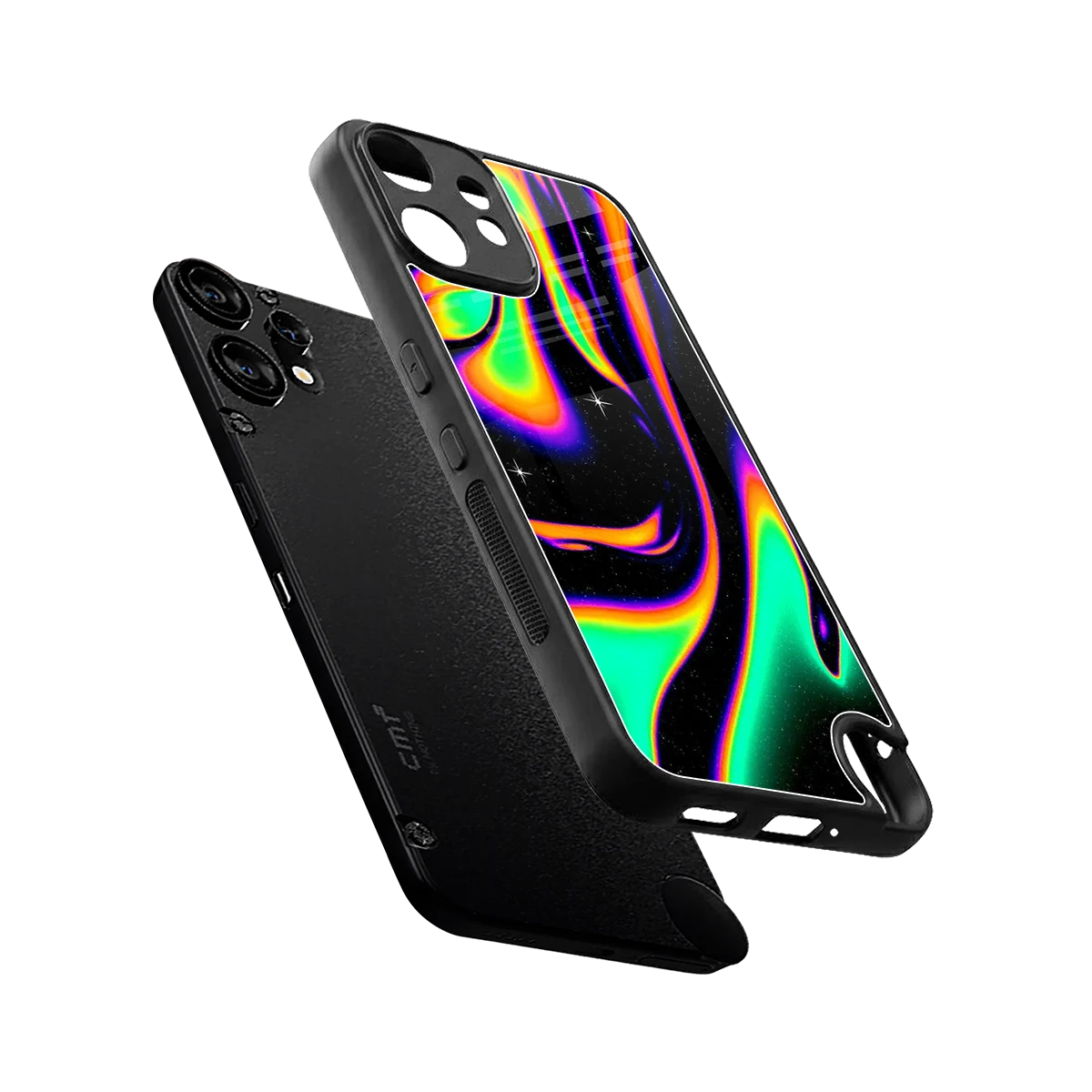 Cosmic Mirage sleek cmf nothing phone 2 pro cover with tempered glass back and TPU edges