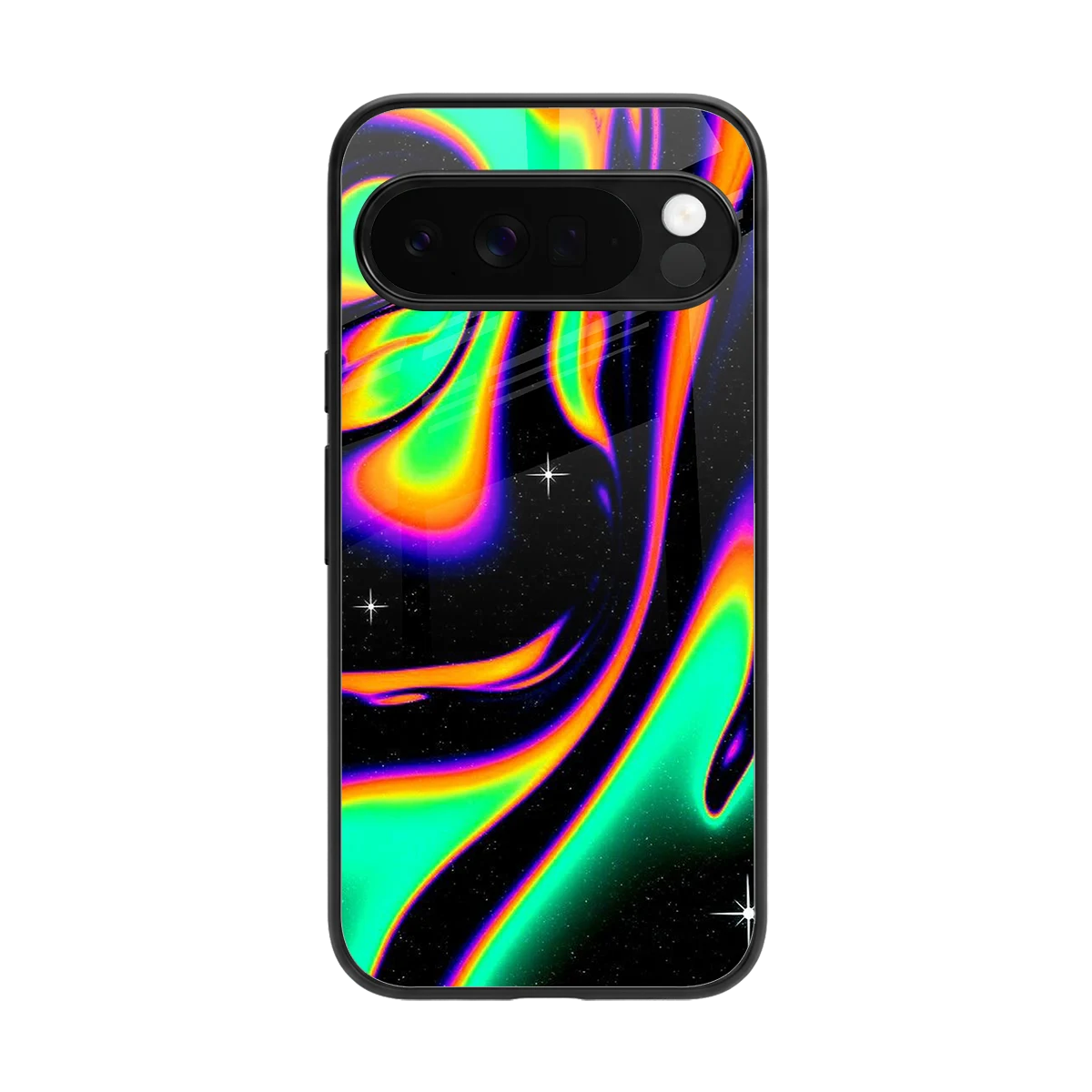 Cosmic Mirage back phone cover | glass case for google pixel 10 pro xl