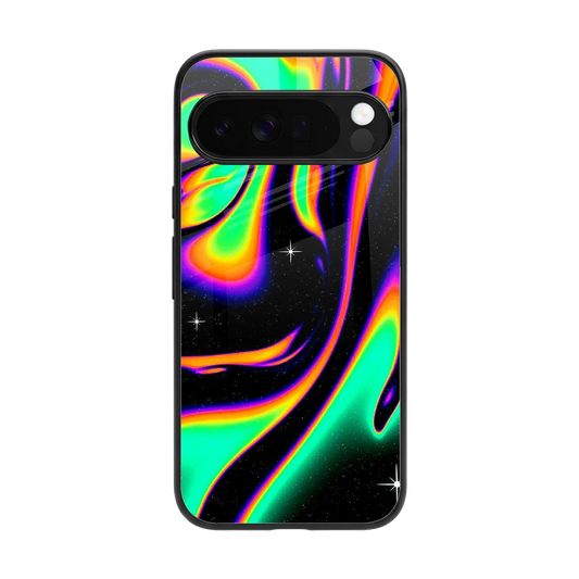 Cosmic Mirage back phone cover | glass case for google pixel 10 pro xl