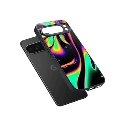 Cosmic Mirage sleek google pixel 10 pro xl cover with tempered glass back and TPU edges