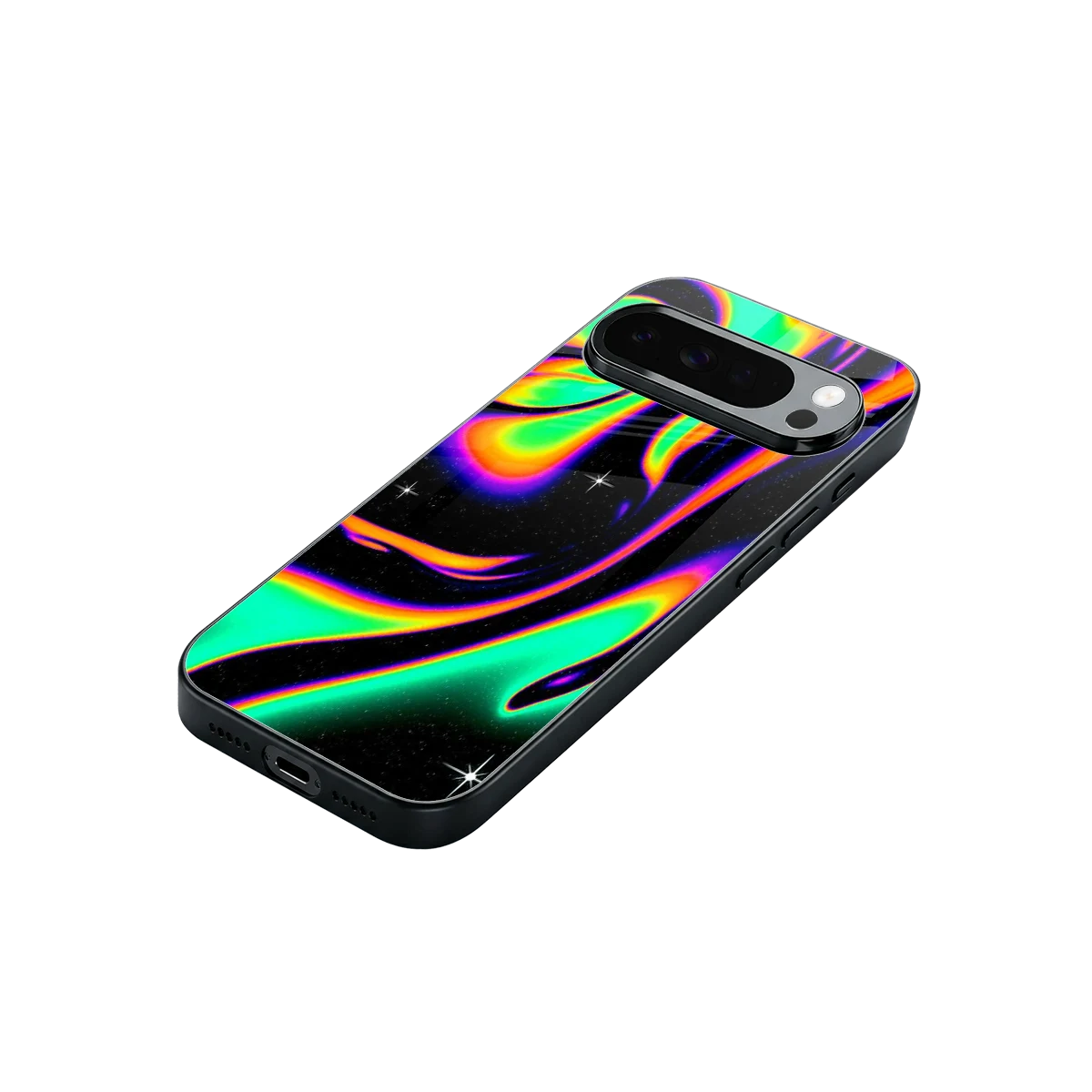 Cosmic Mirage stylish phone case for google pixel 10 pro xl | glossy glass and slim fit