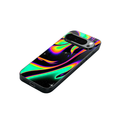 Cosmic Mirage stylish phone case for google pixel 10 pro xl | glossy glass and slim fit