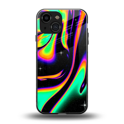 Cosmic Mirage back phone cover | glass case for iphone 13 mini