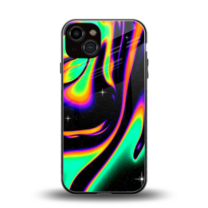 Cosmic Mirage back phone cover | glass case for iphone 13