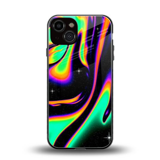 Cosmic Mirage back phone cover | glass case for iphone 13