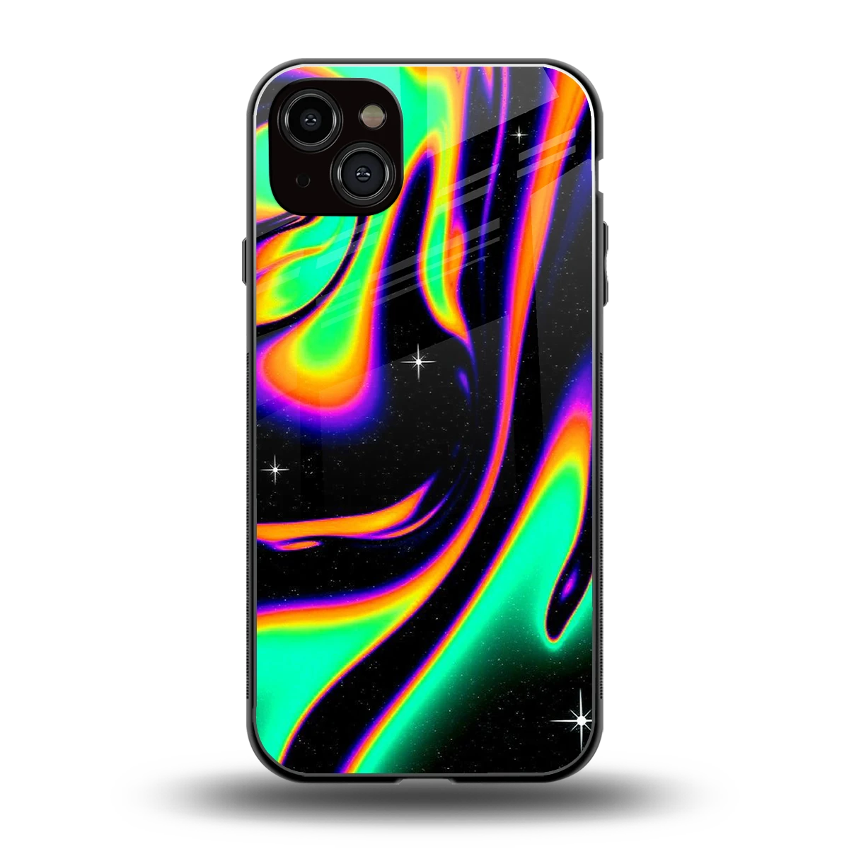 Cosmic Mirage back phone cover | glass case for iphone 14 plus