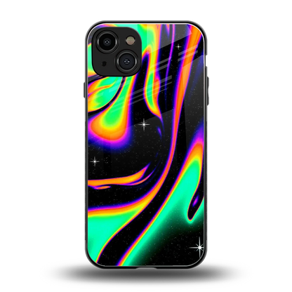 Cosmic Mirage back phone cover | glass case for iphone 15
