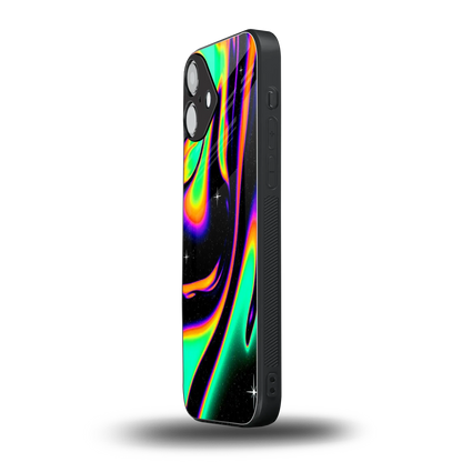 Cosmic Mirage iphone 16 plus mobile cover | shockproof glass phone case