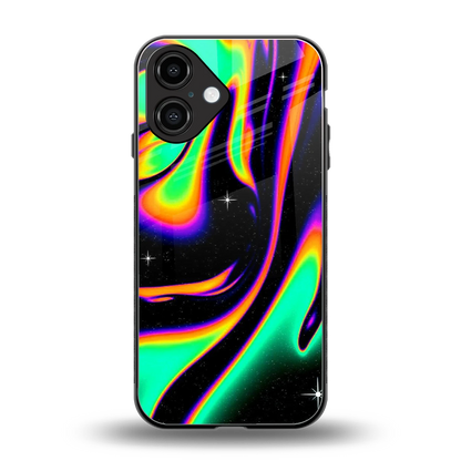 Cosmic Mirage back phone cover | glass case for iphone 16
