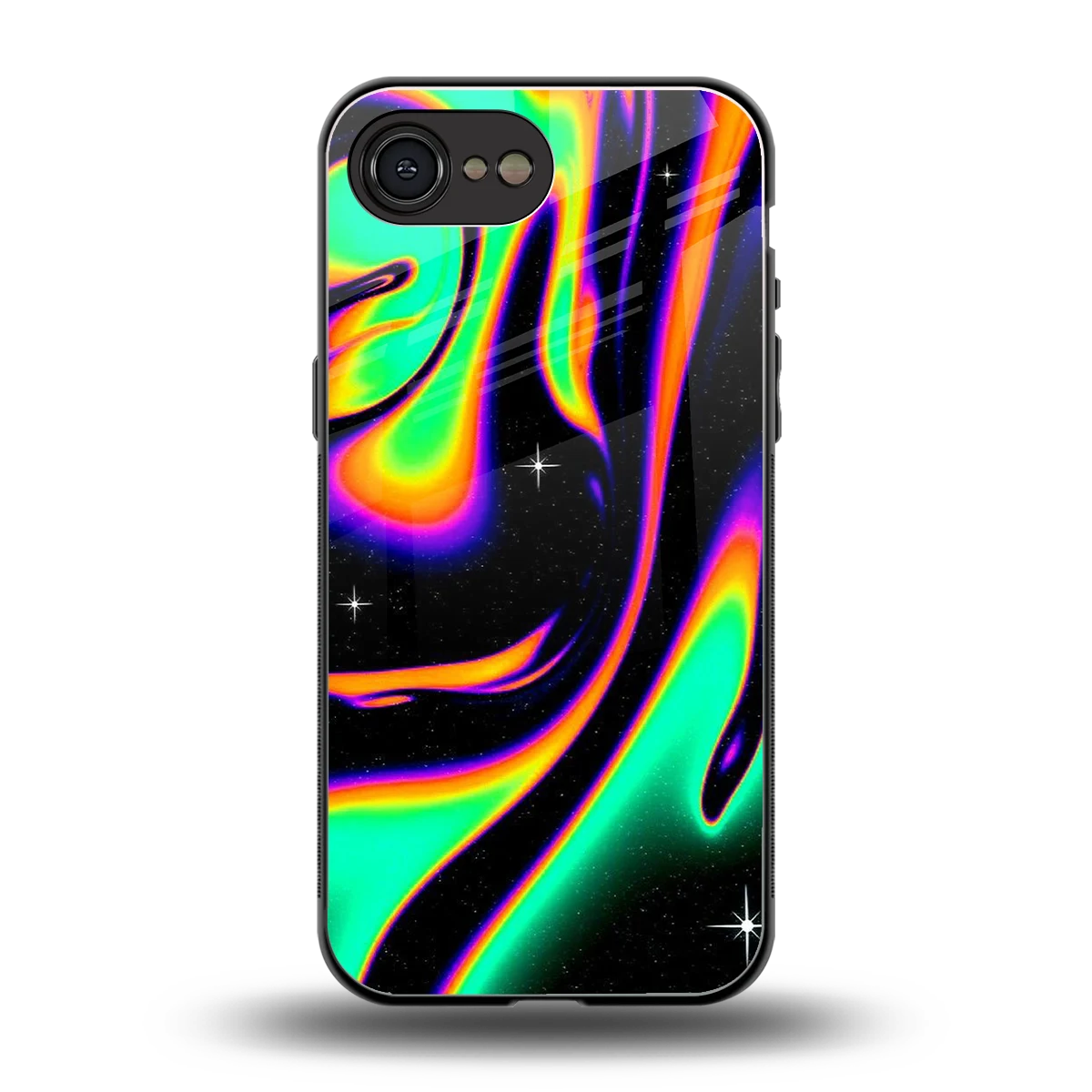 Cosmic Mirage back phone cover | glass case for iphone 16e