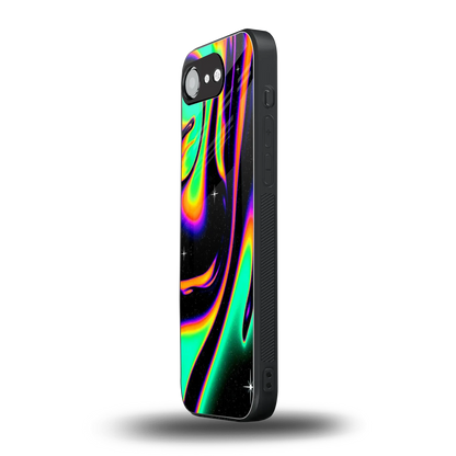 Cosmic Mirage iphone 16e mobile cover | shockproof glass phone case