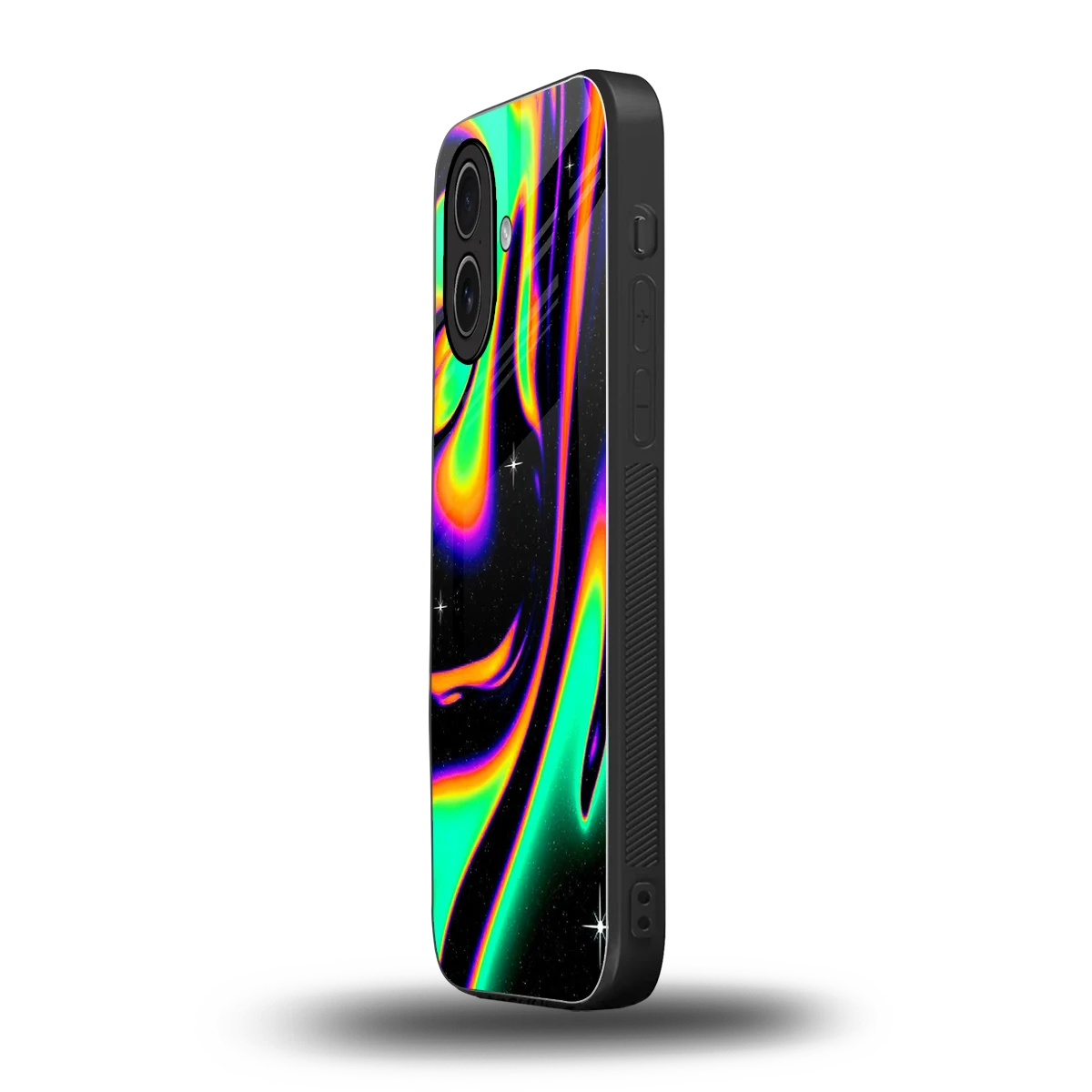 Cosmic Mirage iphone 17 mobile cover | shockproof glass phone case