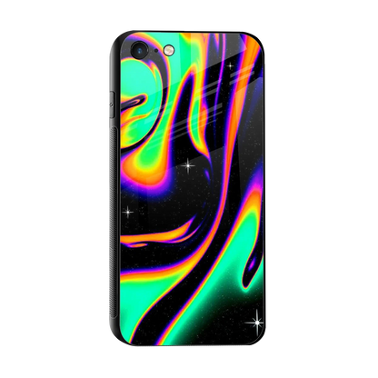 Cosmic Mirage sleek iphone 7 cover with tempered glass back and TPU edges