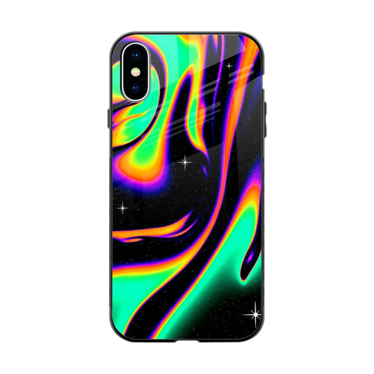 Cosmic Mirage back phone cover | glass case for iphone xs