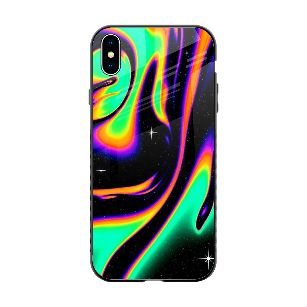 Cosmic Mirage back phone cover | glass case for iphone xs max