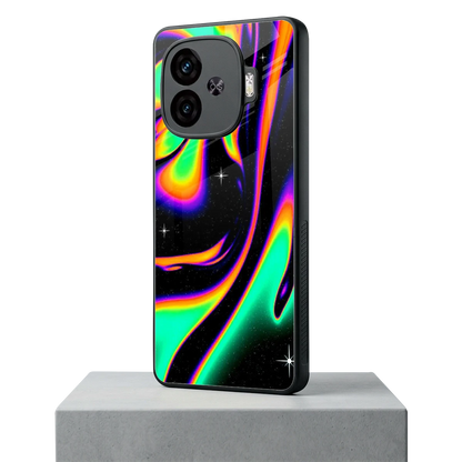 Cosmic Mirage iqoo neo 10r 5g mobile cover | shockproof glass phone case