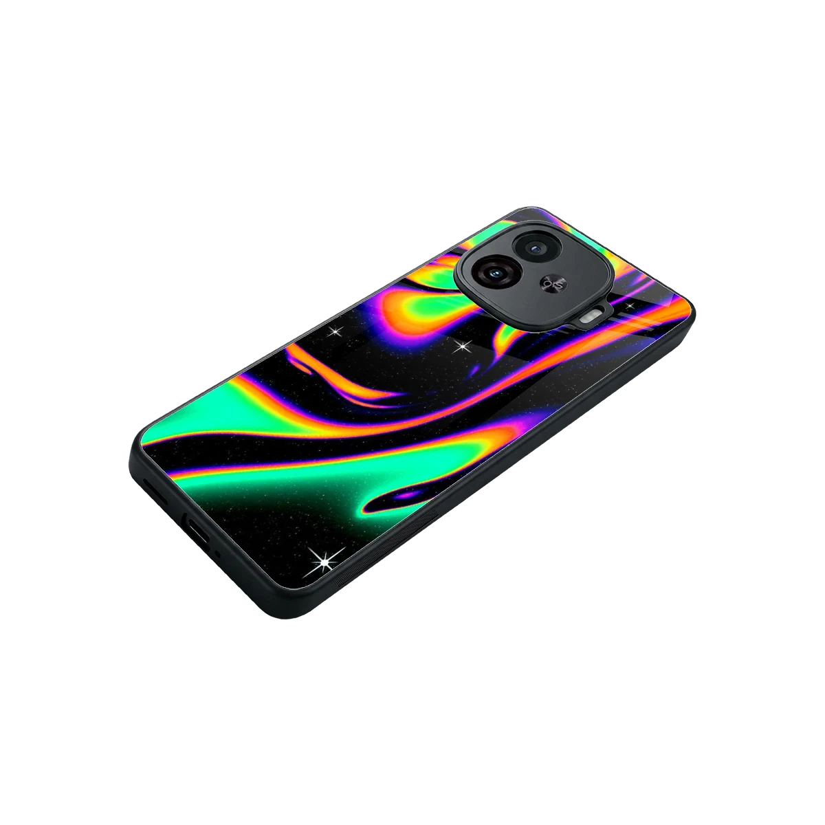 Cosmic Mirage stylish phone case for iqoo neo 10r 5g | glossy glass and slim fit