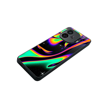 Cosmic Mirage stylish phone case for iqoo neo 10r 5g | glossy glass and slim fit