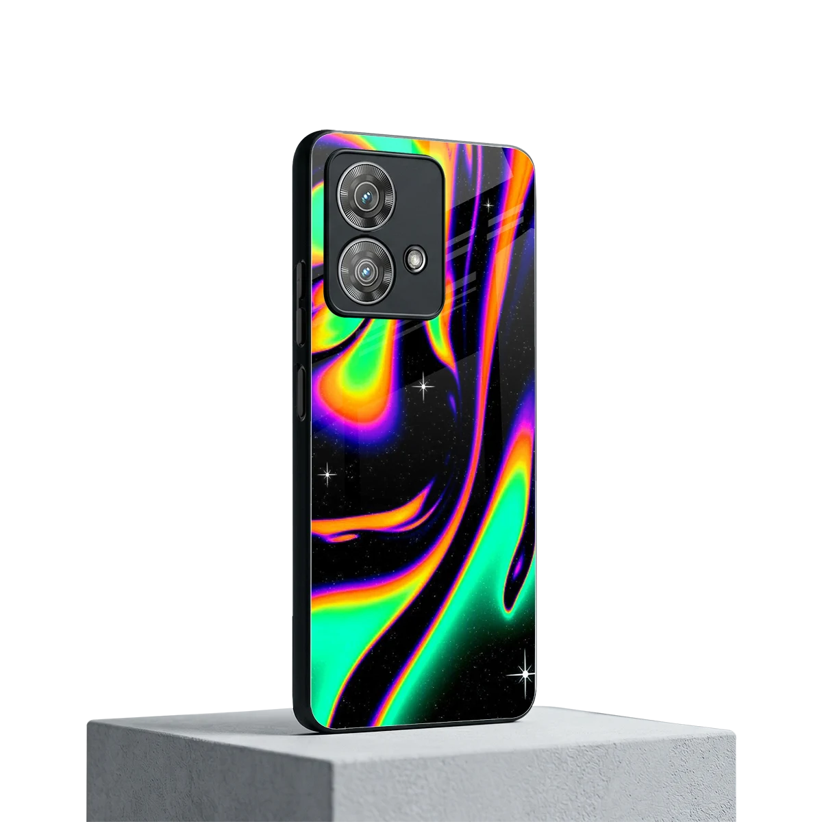 Cosmic Mirage motorola edge 40 neo 5g mobile cover | shockproof glass phone case