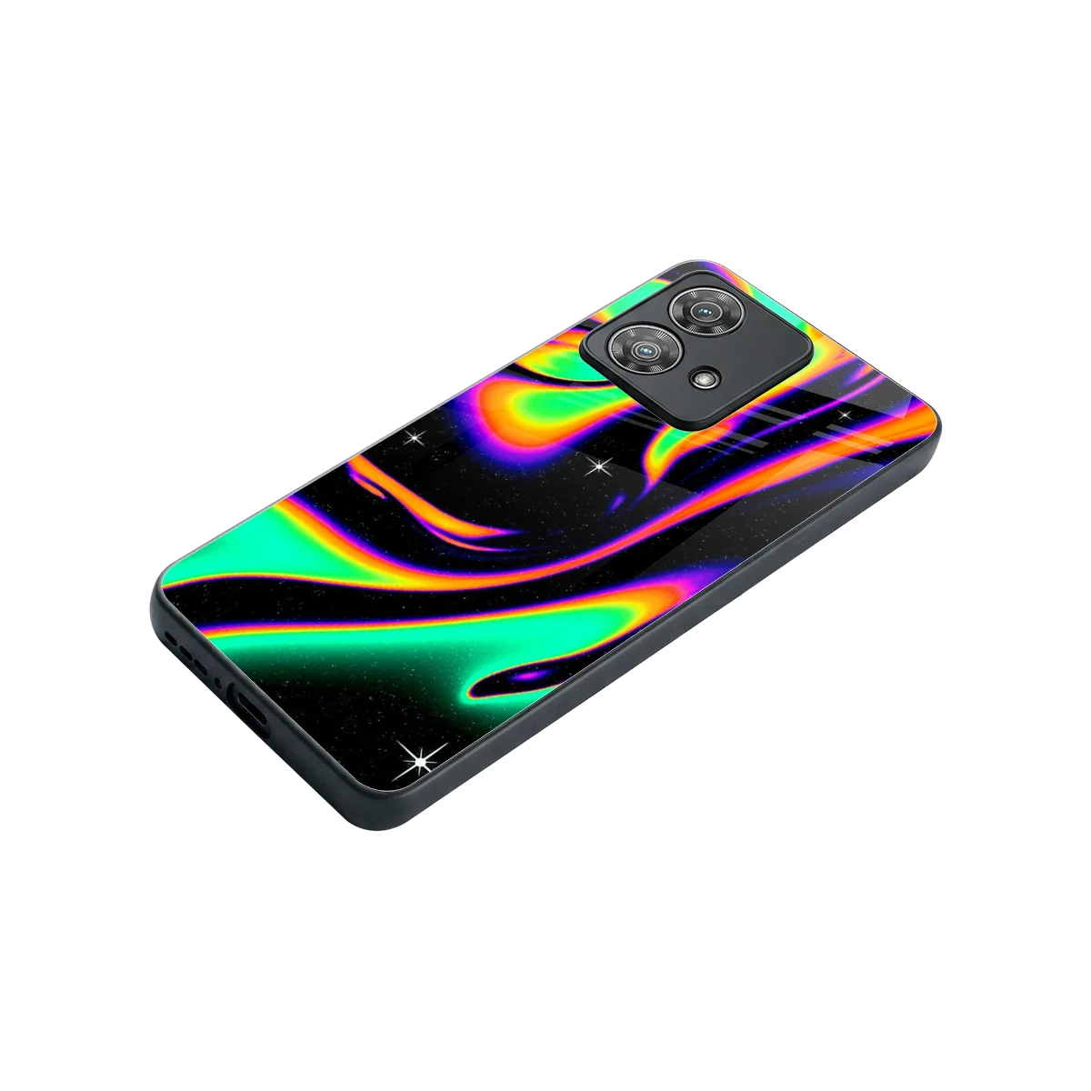 Cosmic Mirage stylish phone case for motorola edge 40 neo 5g | glossy glass and slim fit