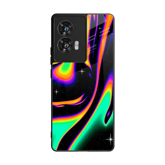 Cosmic Mirage back phone cover | glass case for motorola edge 50 fusion