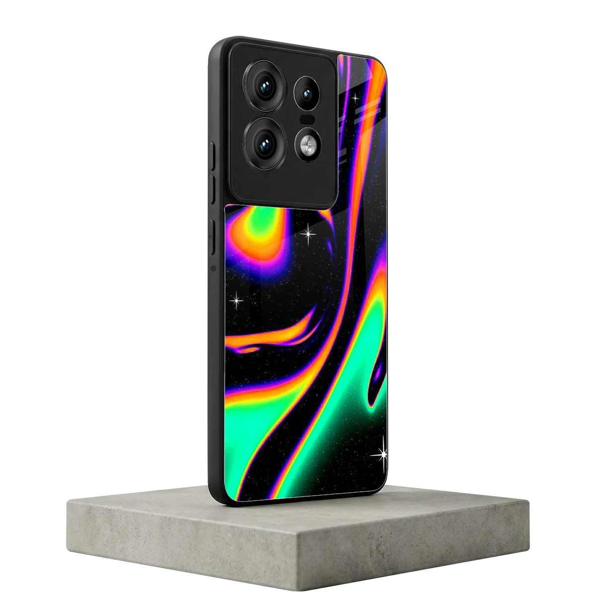 Cosmic Mirage motorola edge 50 pro mobile cover | shockproof glass phone case