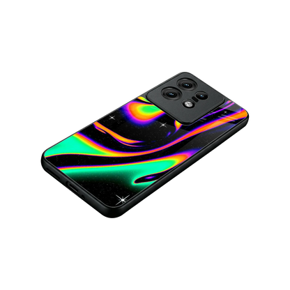 Cosmic Mirage stylish phone case for motorola edge 50 pro | glossy glass and slim fit