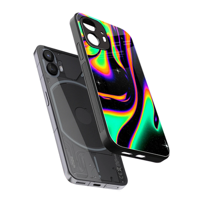 Cosmic Mirage sleek nothing phone 2 cover with tempered glass back and TPU edges