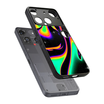 Cosmic Mirage sleek nothing phone 3 cover with tempered glass back and TPU edges