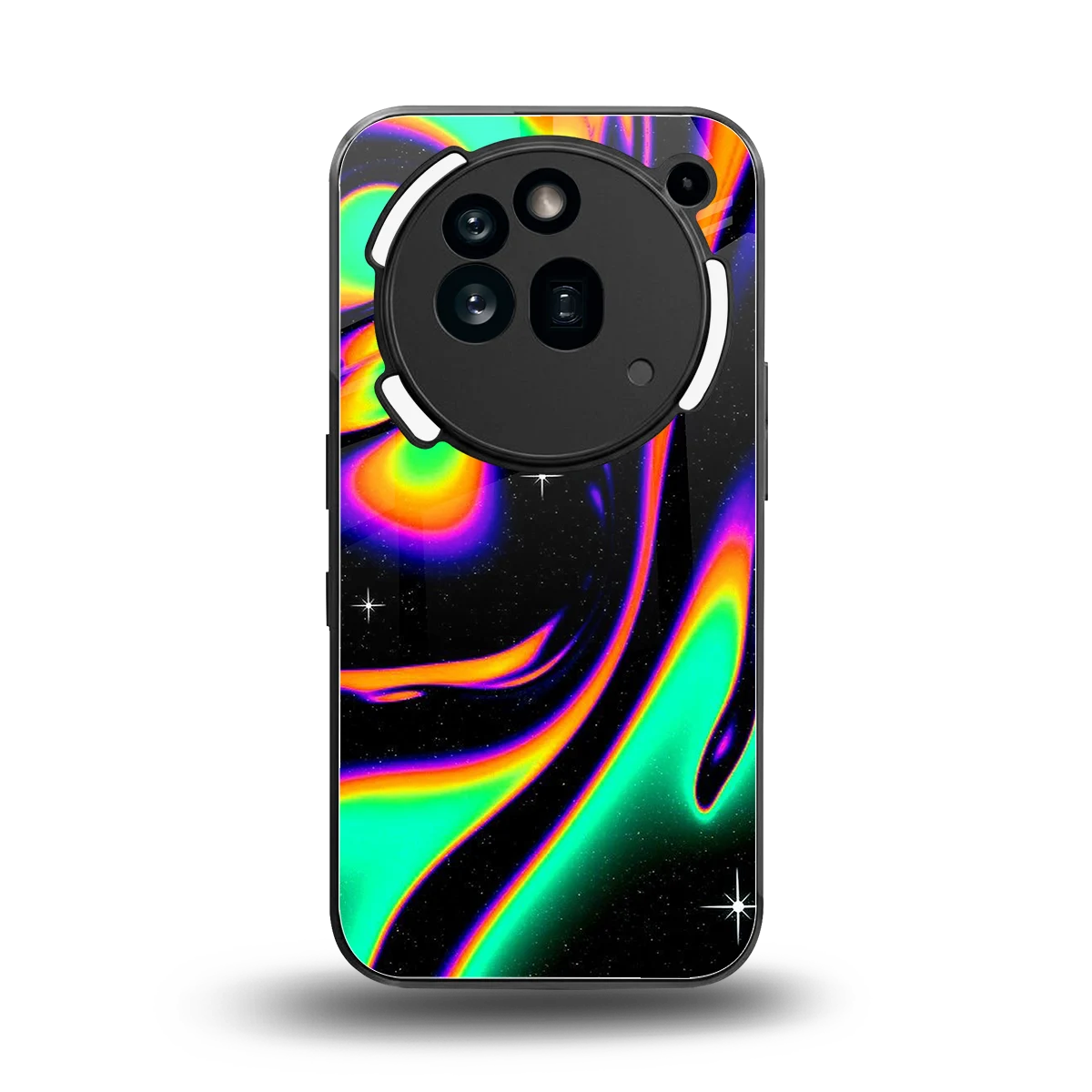 Cosmic Mirage back phone cover | glass case for nothing phone 3a pro