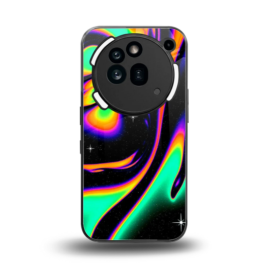 Cosmic Mirage back phone cover | glass case for nothing phone 3a pro