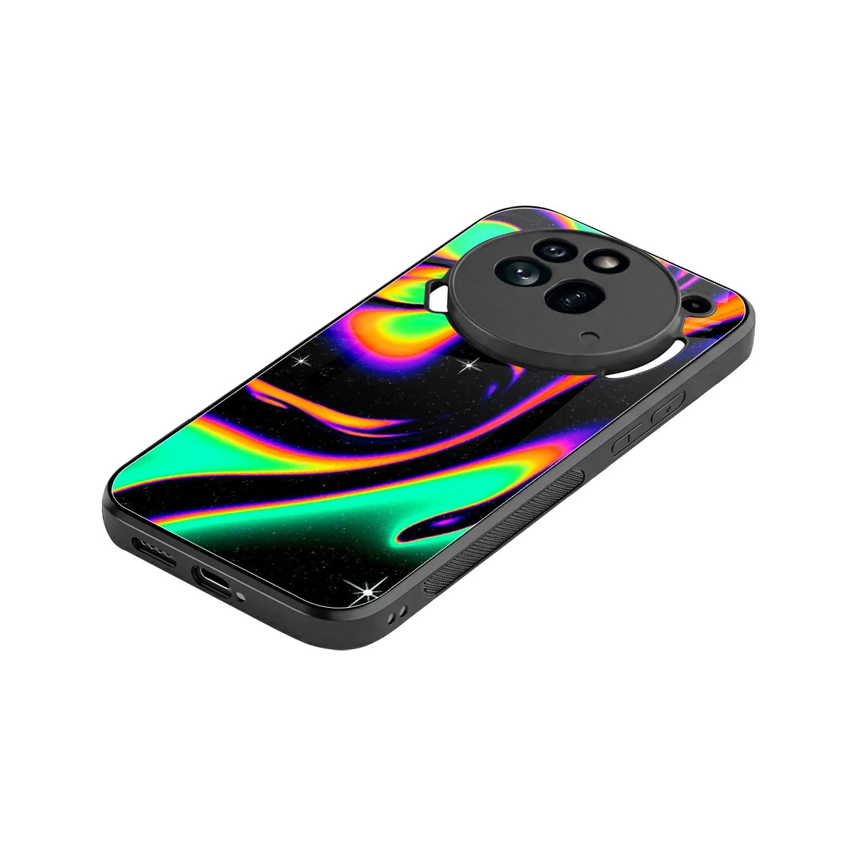 Cosmic Mirage stylish phone case for nothing phone 3a pro | glossy glass and slim fit