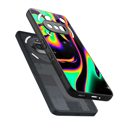 Cosmic Mirage sleek nothing phone 3a cover with tempered glass back and TPU edges