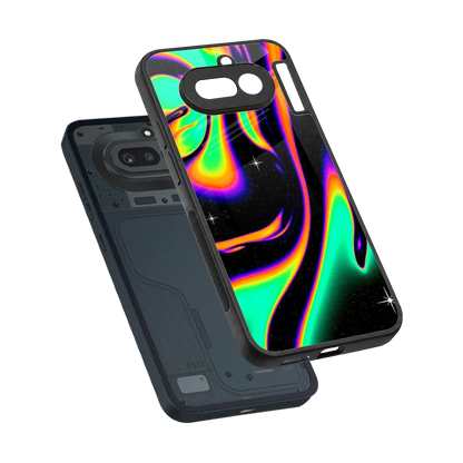 Cosmic Mirage sleek nothing phone 4a cover with tempered glass back and TPU edges
