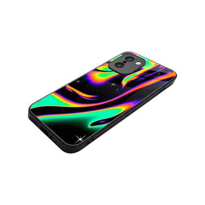 Cosmic Mirage stylish phone case for oneplus 15r | glossy glass and slim fit