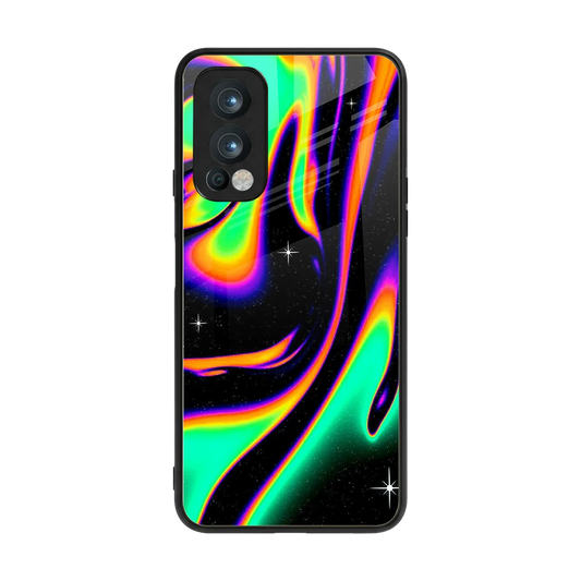 Cosmic Mirage back phone cover | glass case for oneplus nord 2