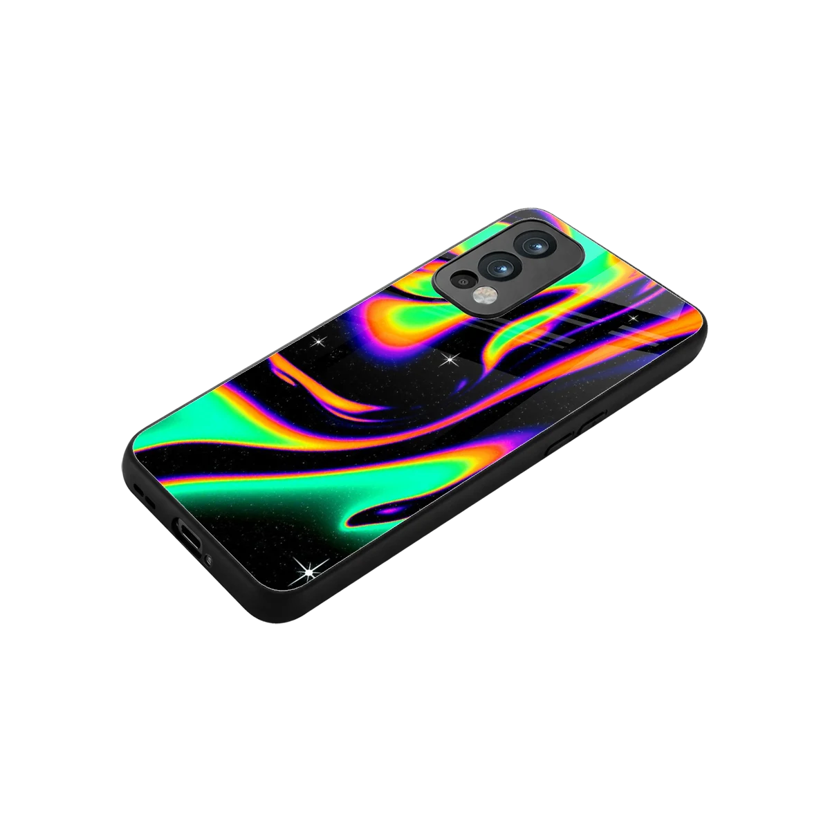 Cosmic Mirage stylish phone case for oneplus nord 2 | glossy glass and slim fit