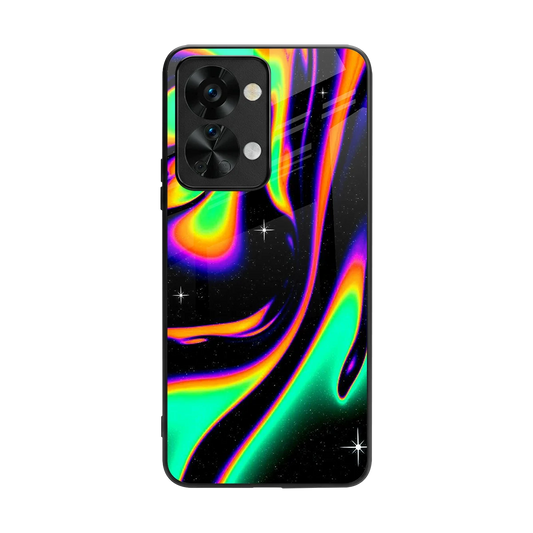Cosmic Mirage back phone cover | glass case for oneplus nord 2t