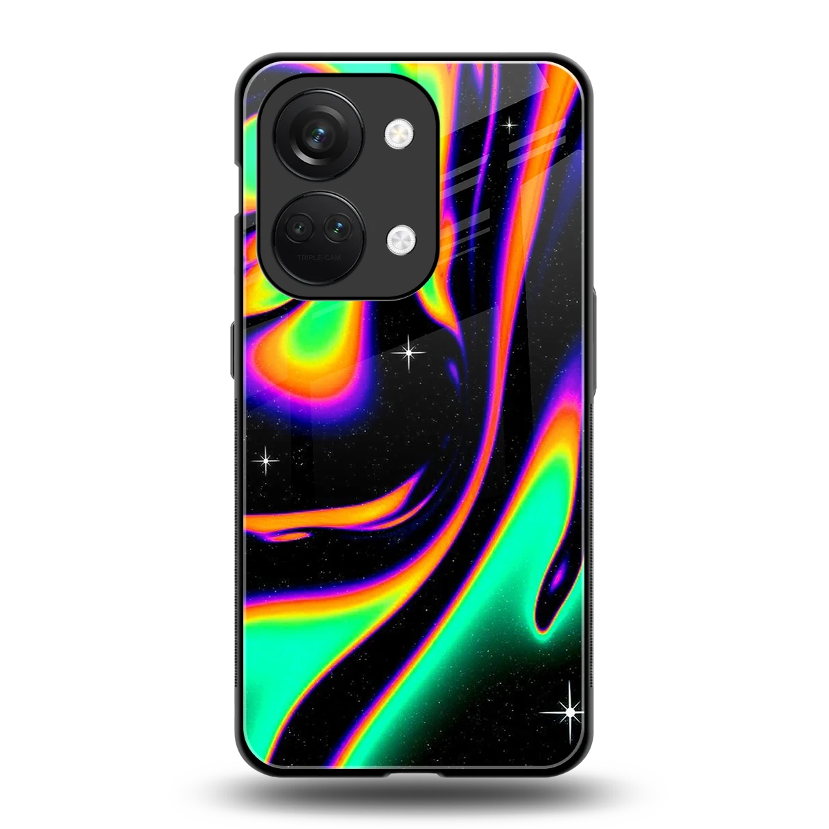 Cosmic Mirage back phone cover | glass case for oneplus nord 3