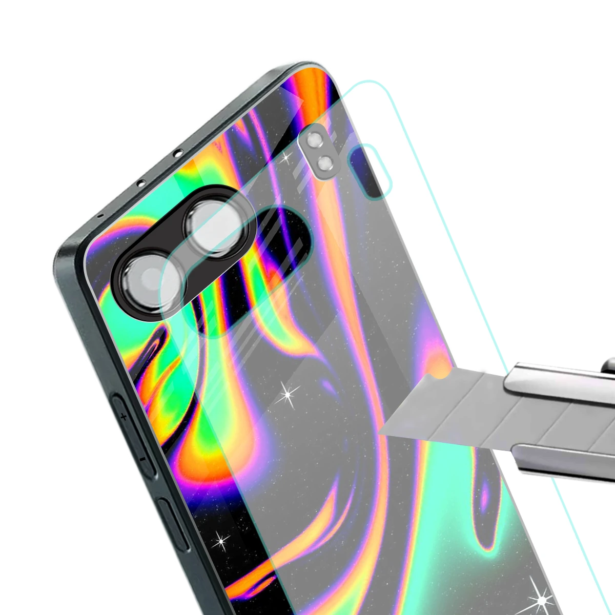 Cosmic Mirage stylish phone case for oneplus nord 4 | glossy glass and slim fit