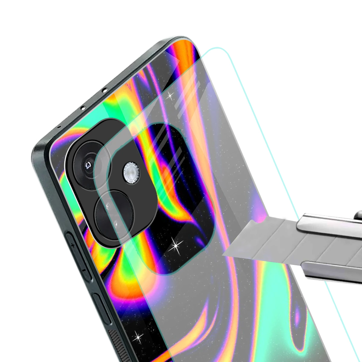 Cosmic Mirage stylish phone case for oneplus nord ce 3 | glossy glass and slim fit