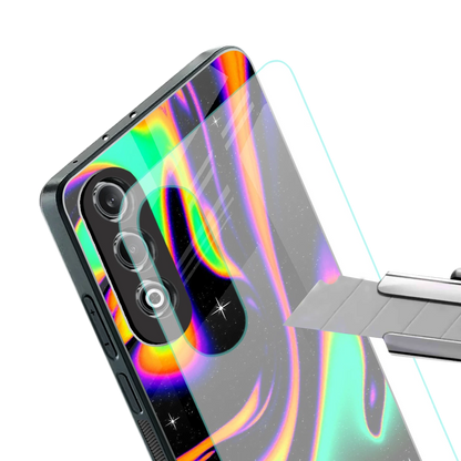 Cosmic Mirage stylish phone case for oneplus nord ce 4 | glossy glass and slim fit