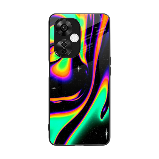 Cosmic Mirage back phone cover | glass case for oneplus nord ce 3 lite