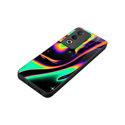 Cosmic Mirage stylish phone case for oppo a3 pro | glossy glass and slim fit