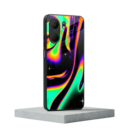 Cosmic Mirage oppo a5x 5g mobile cover | shockproof glass phone case