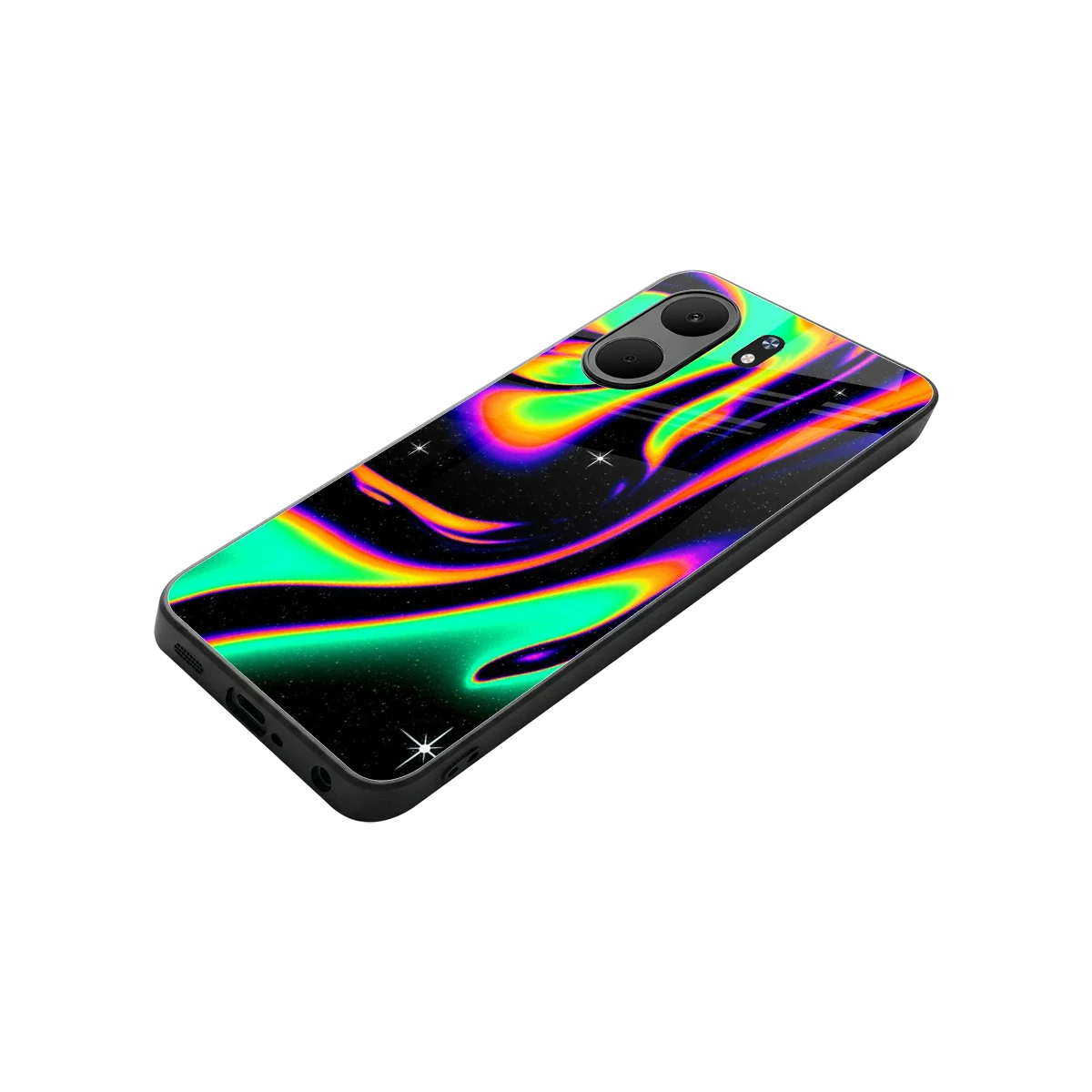 Cosmic Mirage stylish phone case for oppo a5x 5g | glossy glass and slim fit