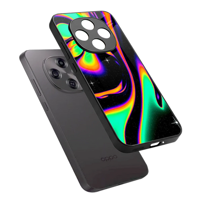 Cosmic Mirage sleek oppo f31 pro 5g cover with tempered glass back and TPU edges