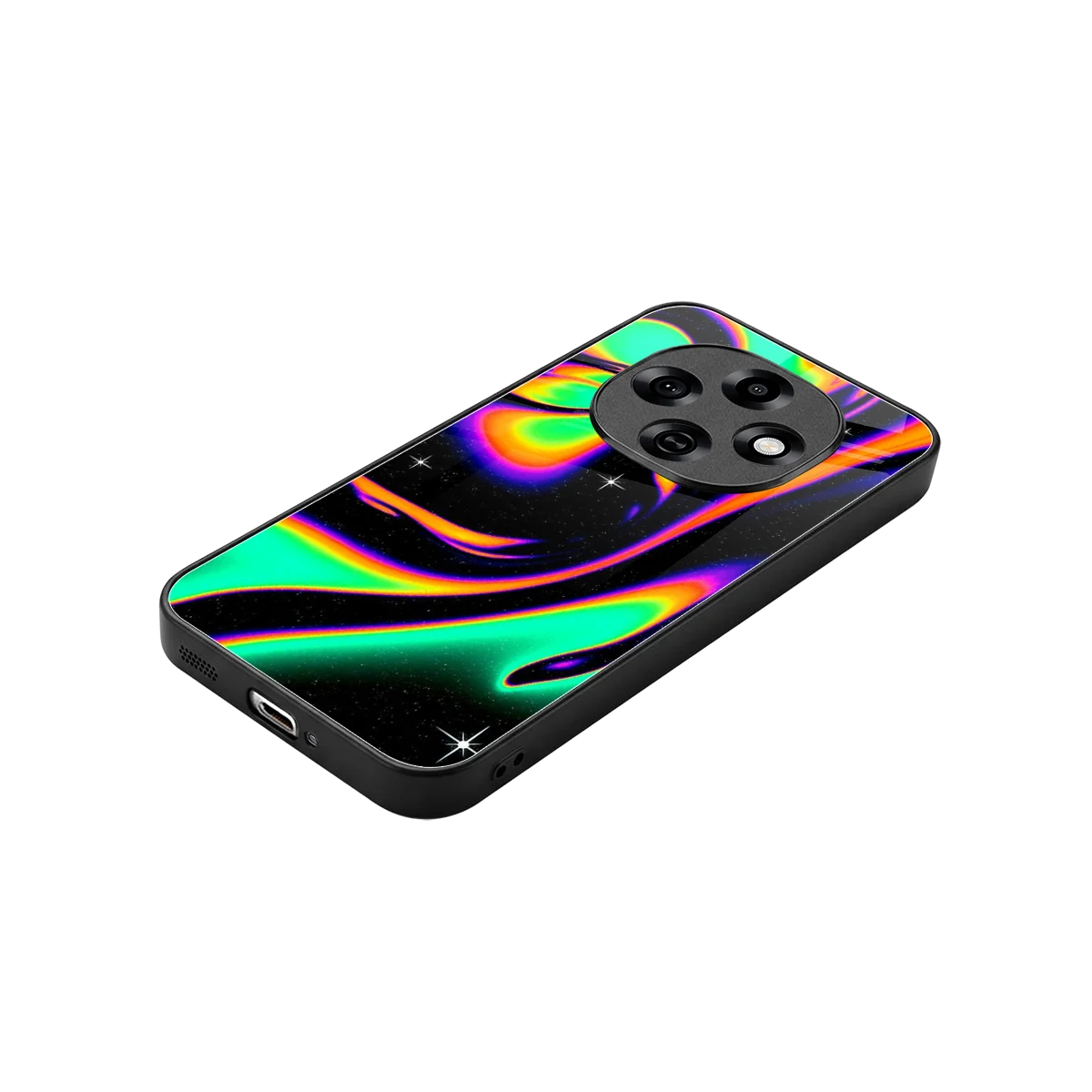 Cosmic Mirage stylish phone case for oppo f31 pro 5g | glossy glass and slim fit