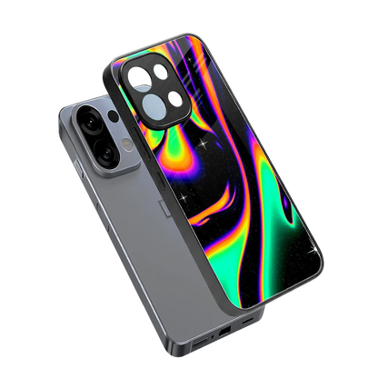Cosmic Mirage sleek oppo k13 5g cover with tempered glass back and TPU edges